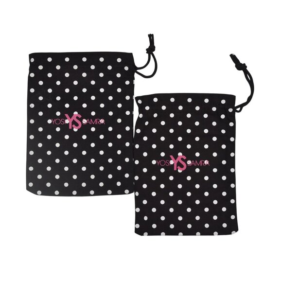2 Yosi Samra Polka Dot Drawstring Pouch - Picture 3 of 4